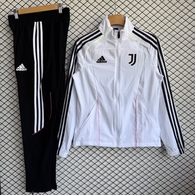 Thailand Quality(AAA) 25/26 Juventus White Soccer Tracksuit 05