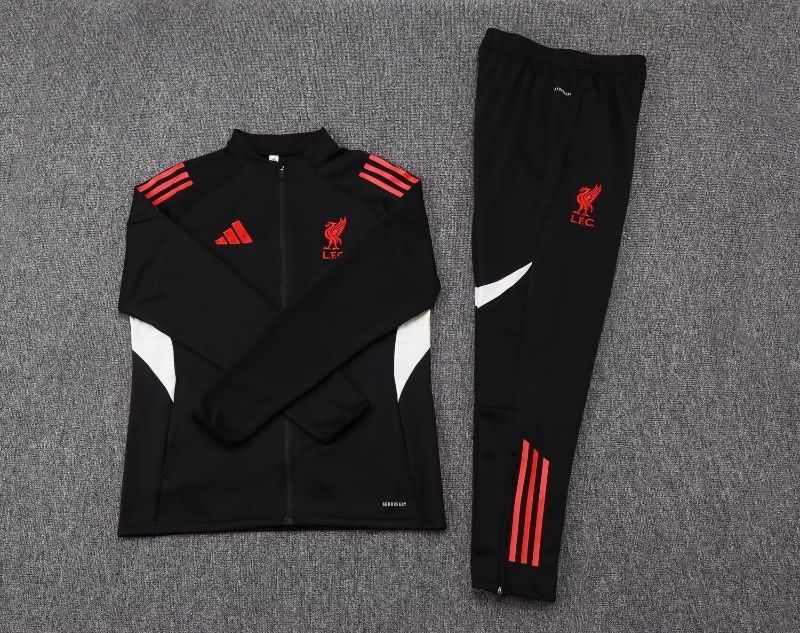 Thailand Quality(AAA) 25/26 Liverpool Black Soccer Tracksuit