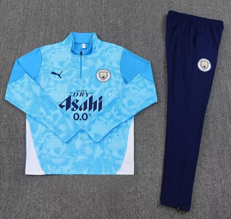 Thailand Quality(AAA) 25/26 Manchester City Blue Soccer Tracksuit