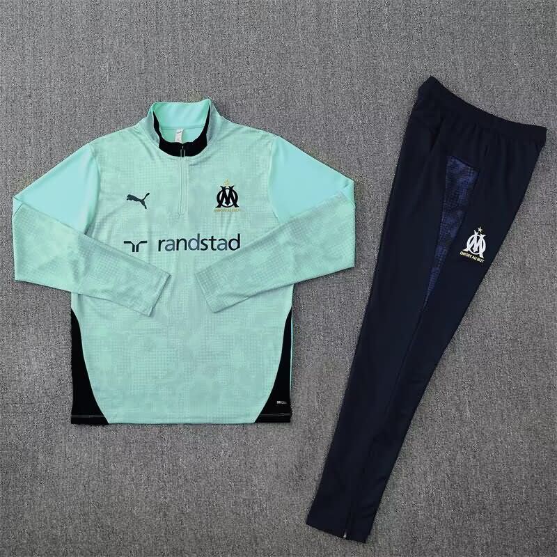 Thailand Quality(AAA) 25/26 Marseilles Green Soccer Tracksuit