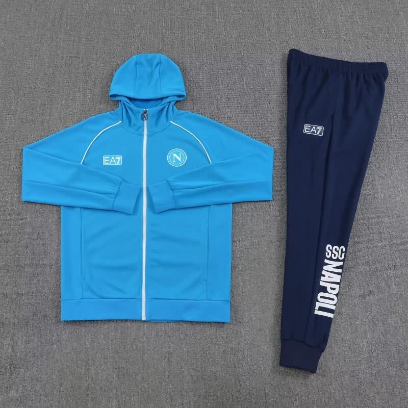 Thailand Quality(AAA) 25/26 Napoli Blue Soccer Tracksuit 05