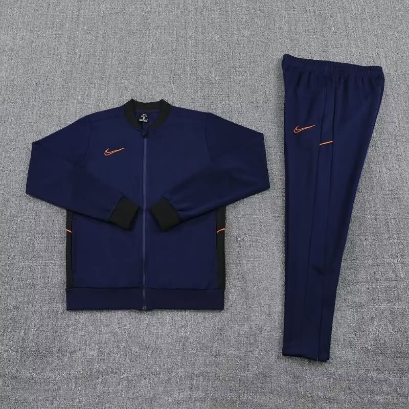 Thailand Quality(AAA) 2025 Nike Dark Blue Soccer Tracksuit