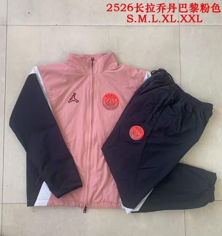 Thailand Quality(AAA) 25/26 Paris St Germain Pink Soccer Tracksuit