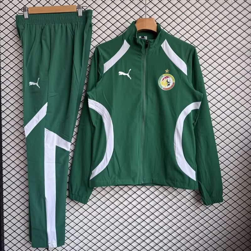 Thailand Quality(AAA) 2026 Senegal Green Soccer Tracksuit 02