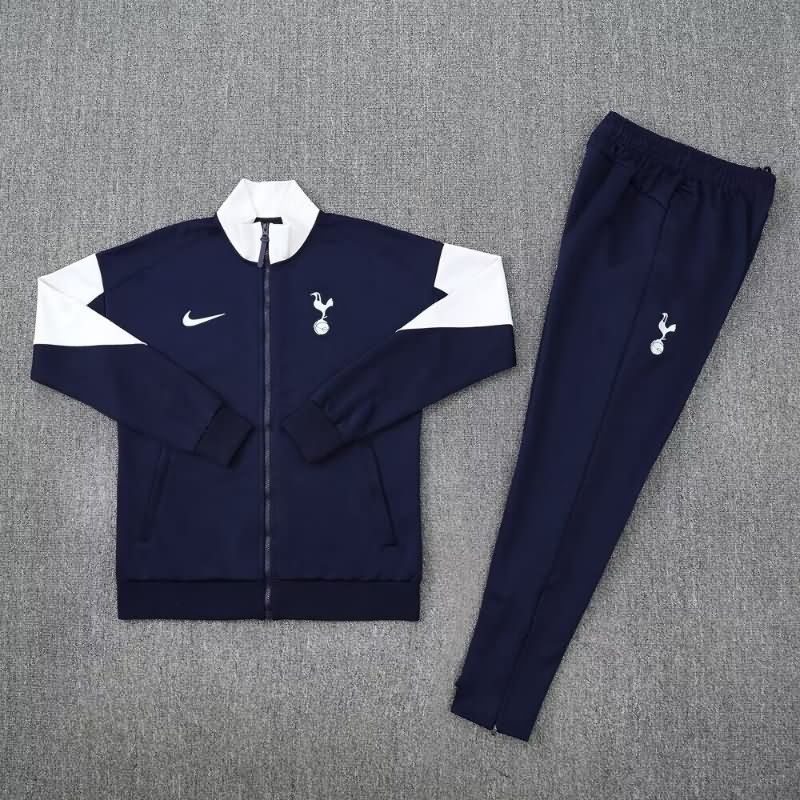 Thailand Quality(AAA) 25/26 Tottenham Hotspur Dark Blue Soccer Tracksuit