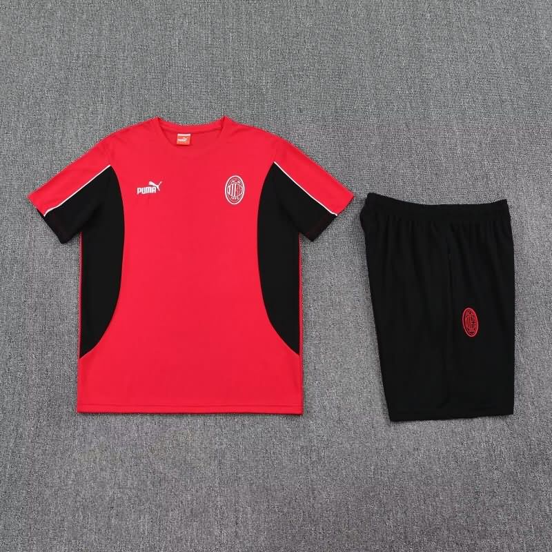 Thailand Quality(AAA) 25/26 AC Milan Red Soccer Training Sets