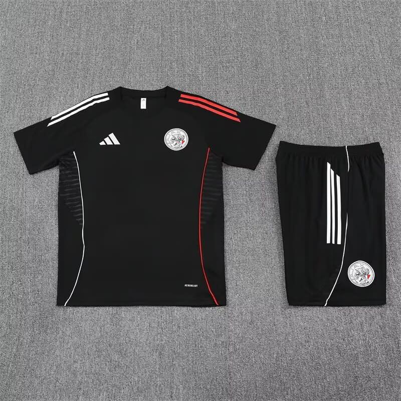Thailand Quality(AAA) 25/26 Ajax Black Soccer Training Sets