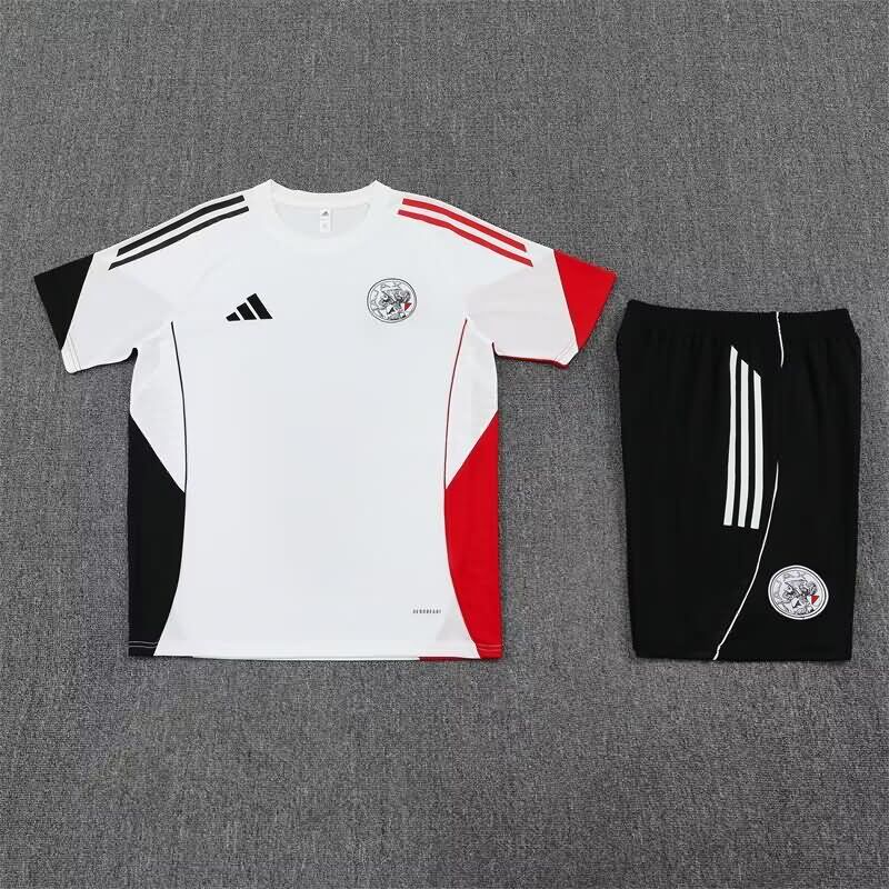 Thailand Quality(AAA) 25/26 Ajax White Soccer Training Sets