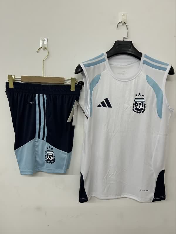 Thailand Quality(AAA) 2026 Argentina White Soccer Training Sets