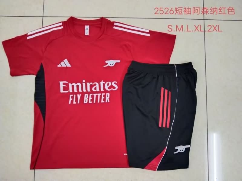 Thailand Quality(AAA) 25/26 Arsenal Red Soccer Training Sets 02