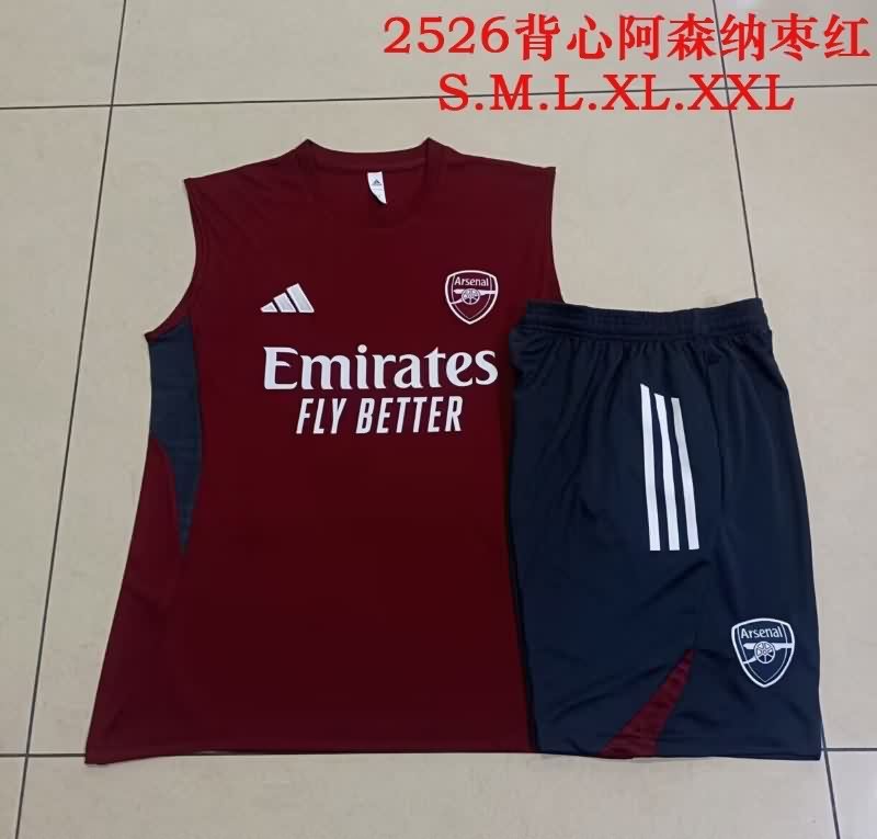 Thailand Quality(AAA) 25/26 Arsenal Red Soccer Training Sets 05