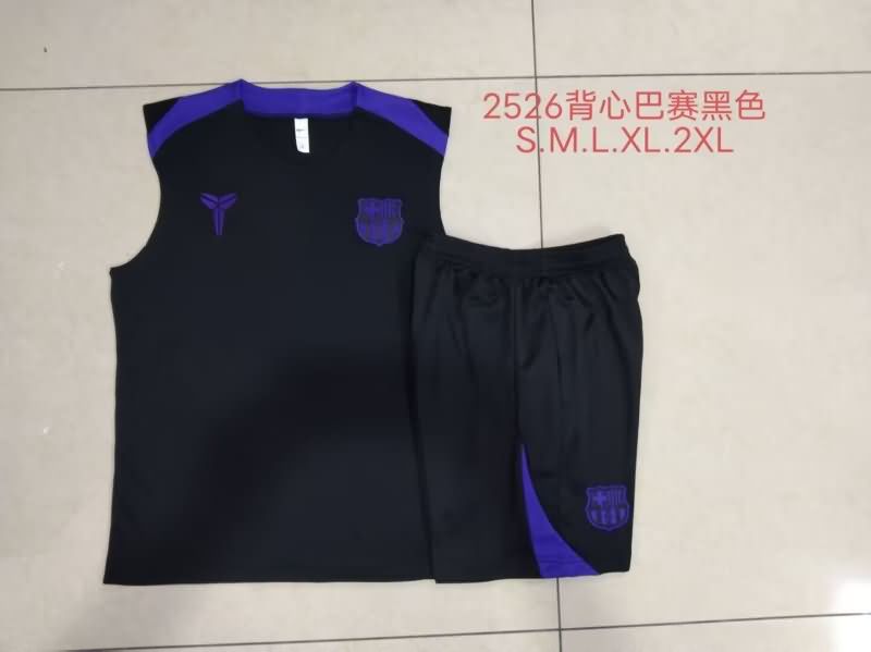 Thailand Quality(AAA) 25/26 Barcelona Black Soccer Training Sets