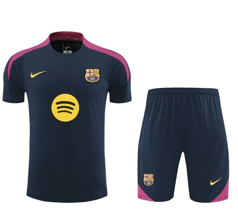 Thailand Quality(AAA) 25/26 Barcelona Dark Blue Soccer Training Sets