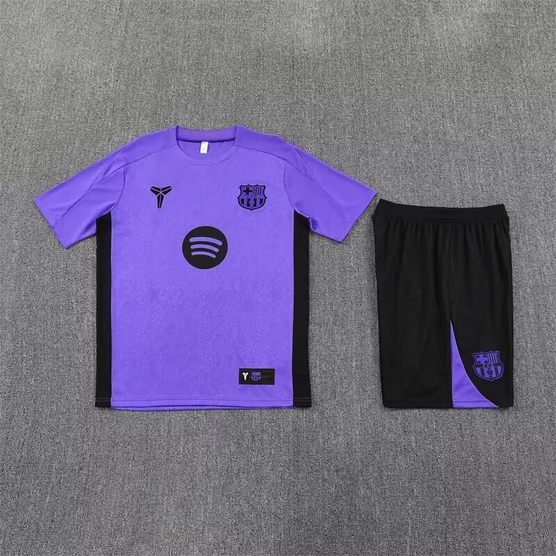 Thailand Quality(AAA) 25/26 Barcelona Purple Soccer Training Sets