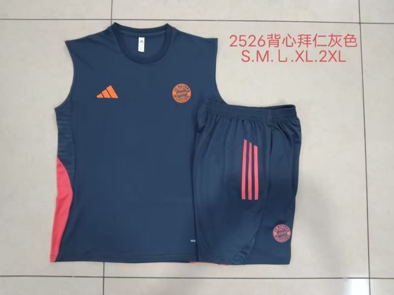 Thailand Quality(AAA) 25/26 Bayern Munich Dark Blue Soccer Training Sets