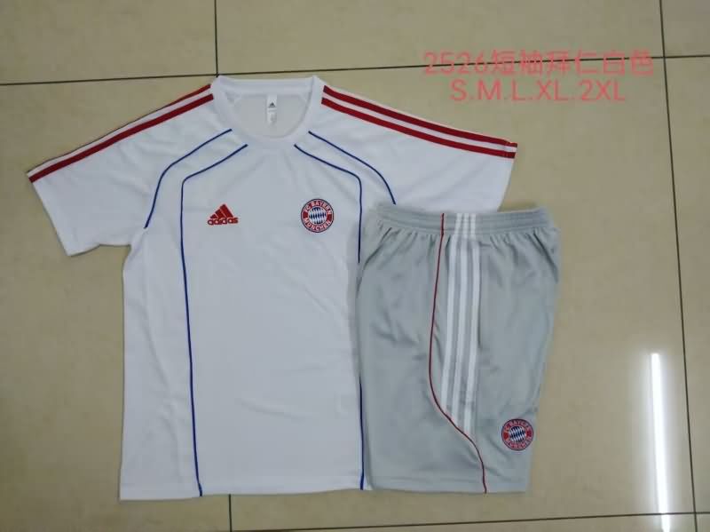 Thailand Quality(AAA) 25/26 Bayern Munich White Soccer Training Sets 02