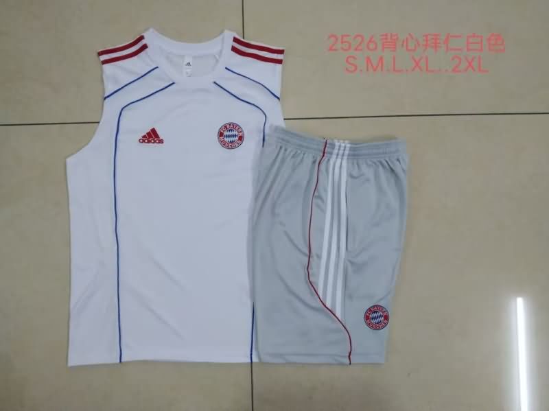 Thailand Quality(AAA) 25/26 Bayern Munich White Soccer Training Sets 04