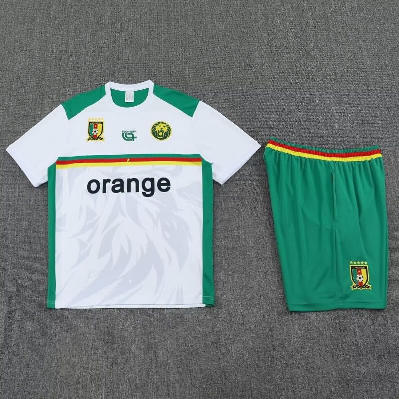 Thailand Quality(AAA) 2025 Cameroon Whtie Soccer Training Sets