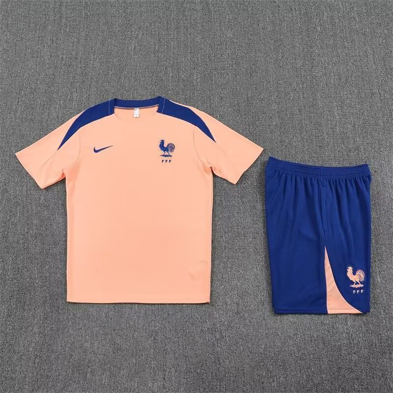 Thailand Quality(AAA) 2025 France Pink Soccer Training Sets