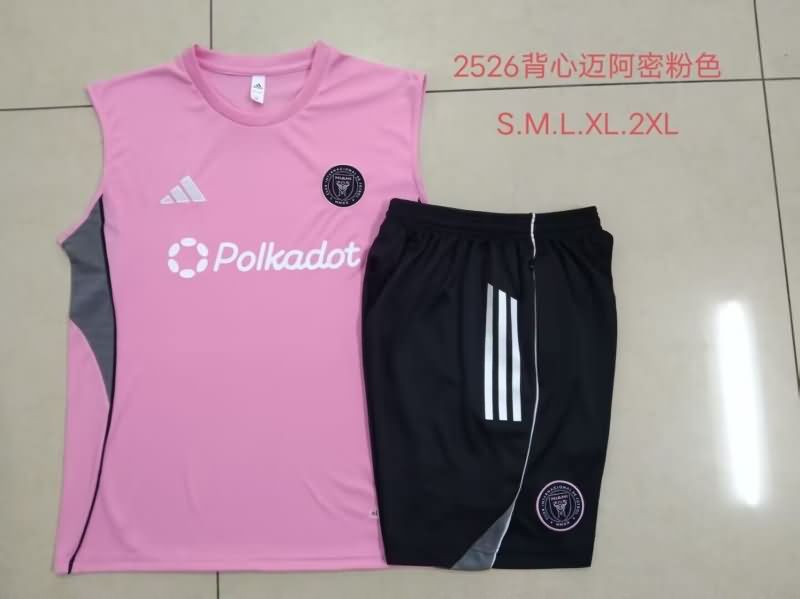 Thailand Quality(AAA) 2025 Inter Miami Pink Soccer Training Sets