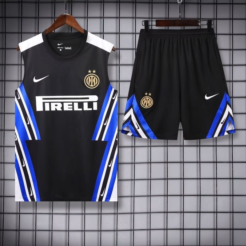 Thailand Quality(AAA) 25/26 Inter Milan Black Soccer Training Sets 03