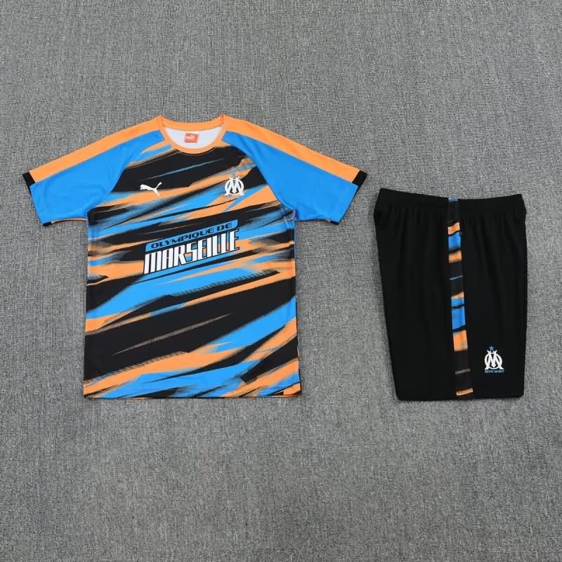 Thailand Quality(AAA) 25/26 Marseilles Blue Soccer Training Sets