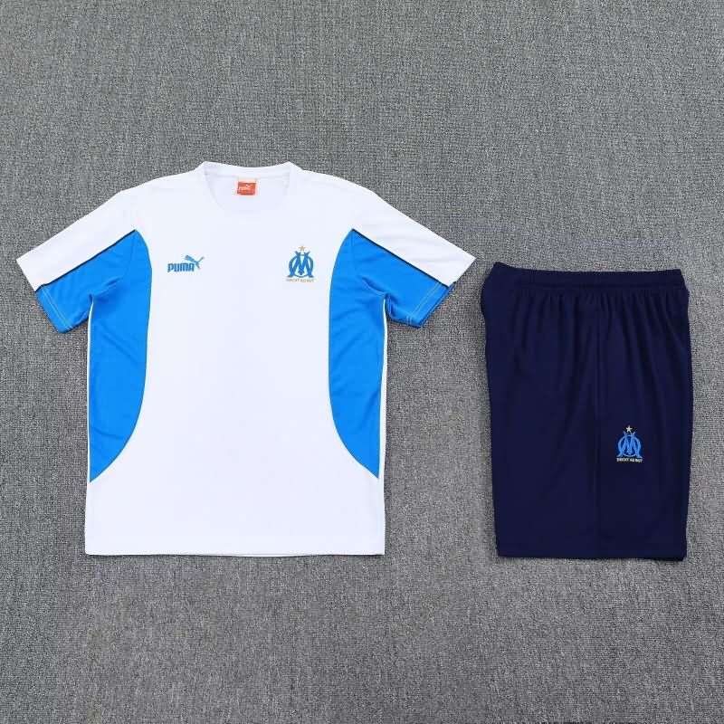 Thailand Quality(AAA) 25/26 Marseilles White Soccer Training Sets