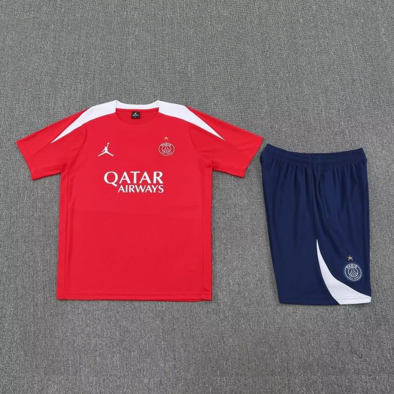 Thailand Quality(AAA) 25/26 Paris St Germain Red Soccer Training Sets