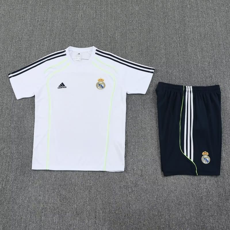 Thailand Quality(AAA) 25/26 Real Madrid White Soccer Training Sets