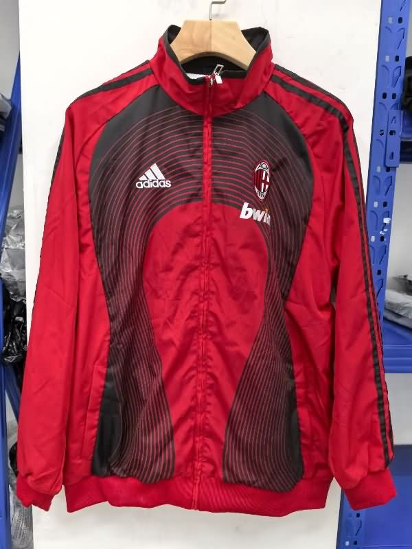 Thailand Quality(AAA) 25/26 AC Milan Red Soccer Windbreaker