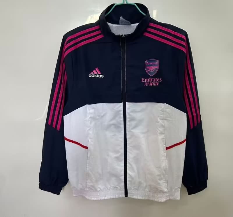Thailand Quality(AAA) 25/26 Arsenal Dark Blue Soccer Windbreaker