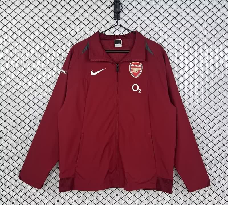 Thailand Quality(AAA) 25/26 Arsenal Red Soccer Windbreaker 02