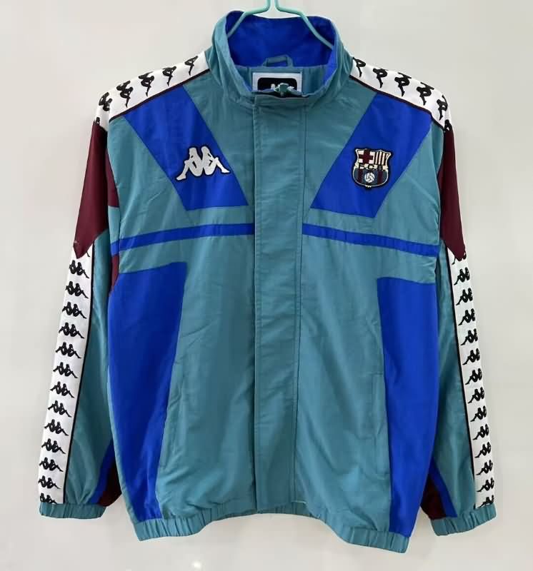 Thailand Quality(AAA) 25/26 Barcelona Green Soccer Windbreaker