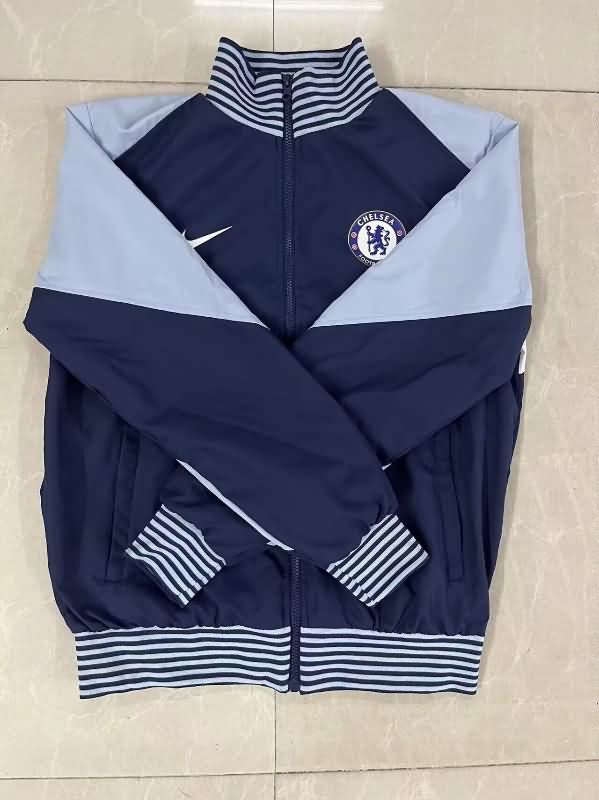Thailand Quality(AAA) 25/26 Chelsea Dark Blue Soccer Windbreaker