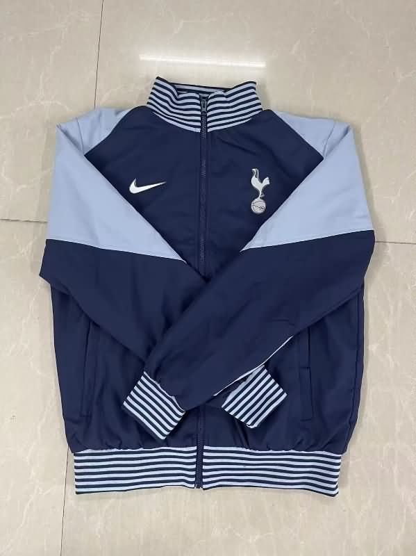 Thailand Quality(AAA) 25/26 Tottenham Hotspur Dark Blue Soccer Windbreaker