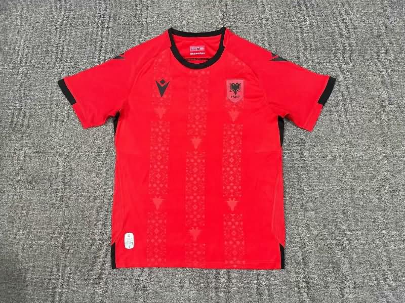 Thailand Quality(AAA) 2025 Albania Home Soccer Jersey