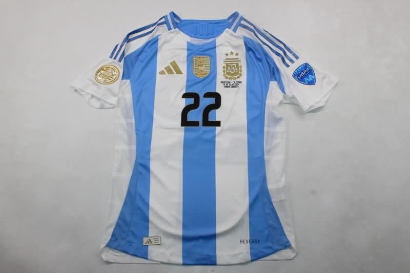 Thailand Quality(AAA) 2024 Argentina Copa America Home Final Soccer Jersey