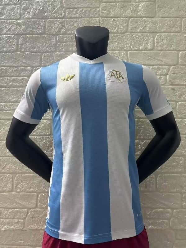 Thailand Quality(AAA) Argentina 50th Anniversary Soccer Jersey (Player)