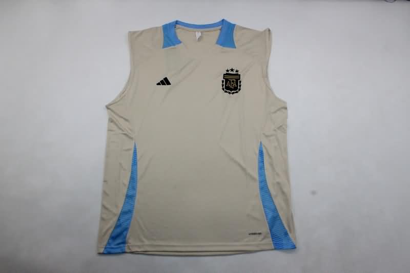 Thailand Quality(AAA) 2024 Argentina Training Vest Soccer Jersey