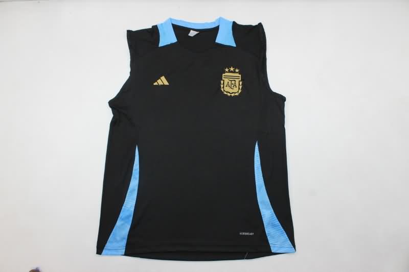 Thailand Quality(AAA) 2024 Argentina Training Vest Soccer Jersey 02
