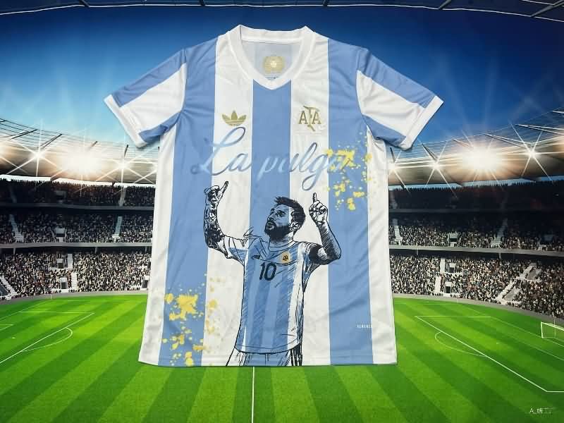 Thailand Quality(AAA) 2025 Argentina Special Soccer Jersey 02