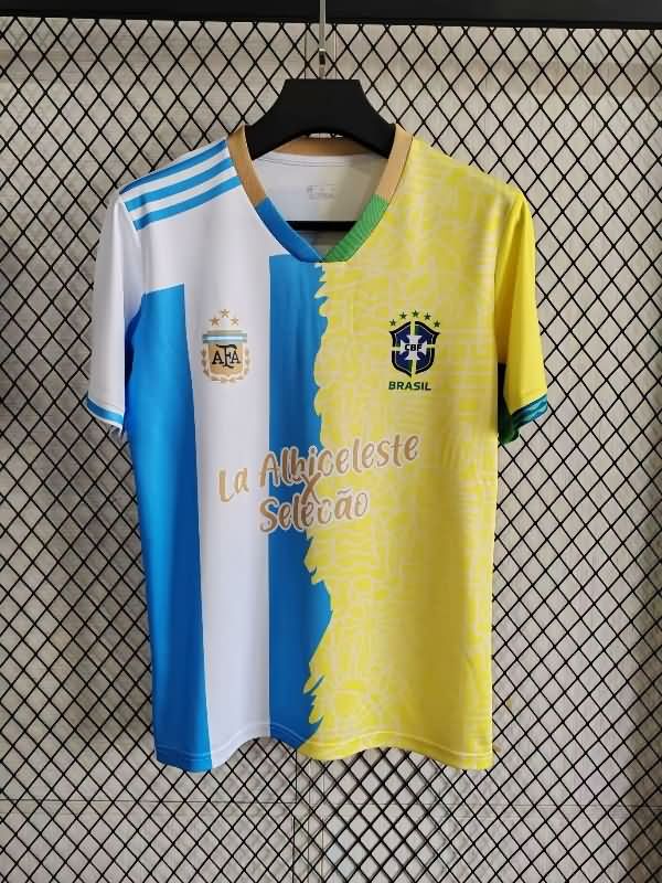 Thailand Quality(AAA) 2025 Argentina Special Soccer Jersey 03
