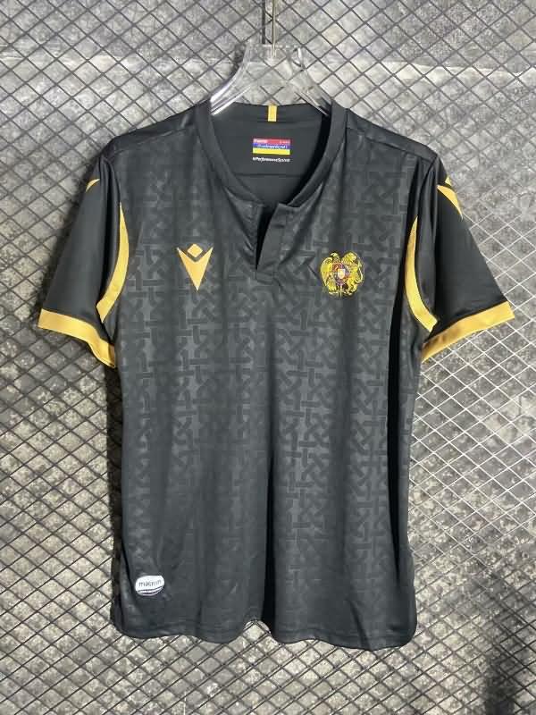 Thailand Quality(AAA) 2024 Armenia Black Soccer Jersey