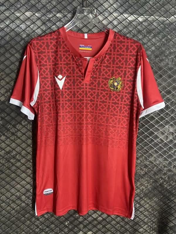 Thailand Quality(AAA) 2024 Armenia Red Soccer Jersey