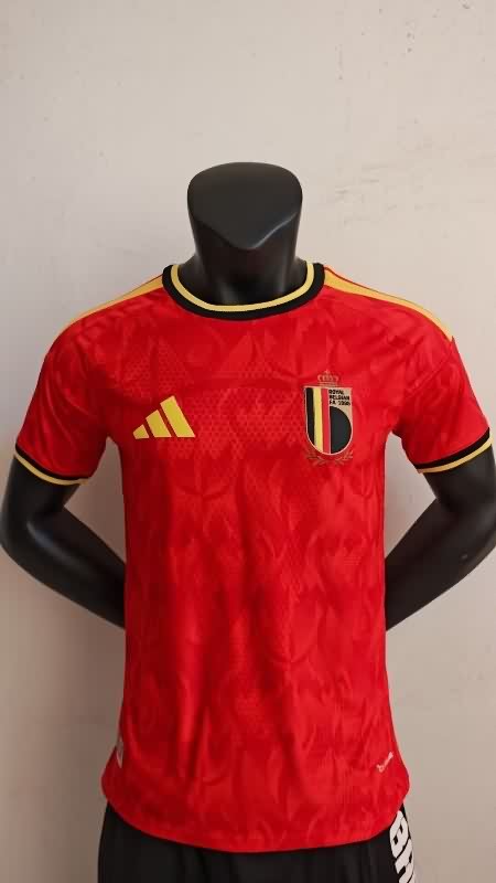 Thailand Quality(AAA) 2026 Belgium World Cup Home Soccer Jersey (Player)