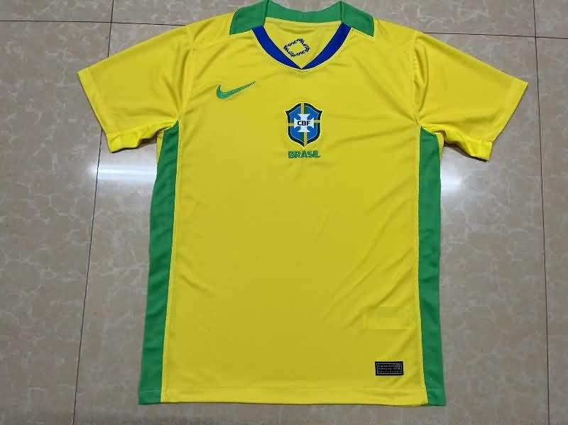 Thailand Quality(AAA) 2025 Brazil Home Soccer Jersey