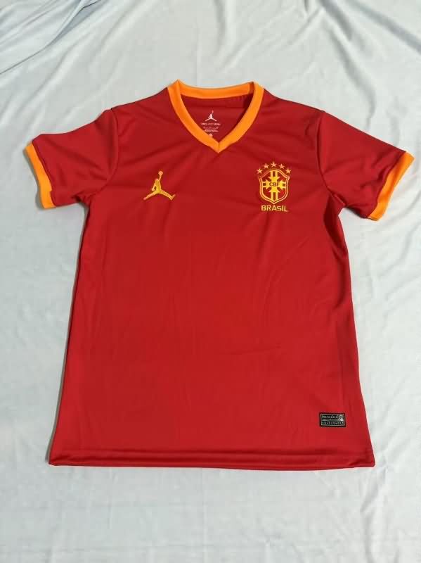 Thailand Quality(AAA) 2025 Brazil Red Soccer Jersey