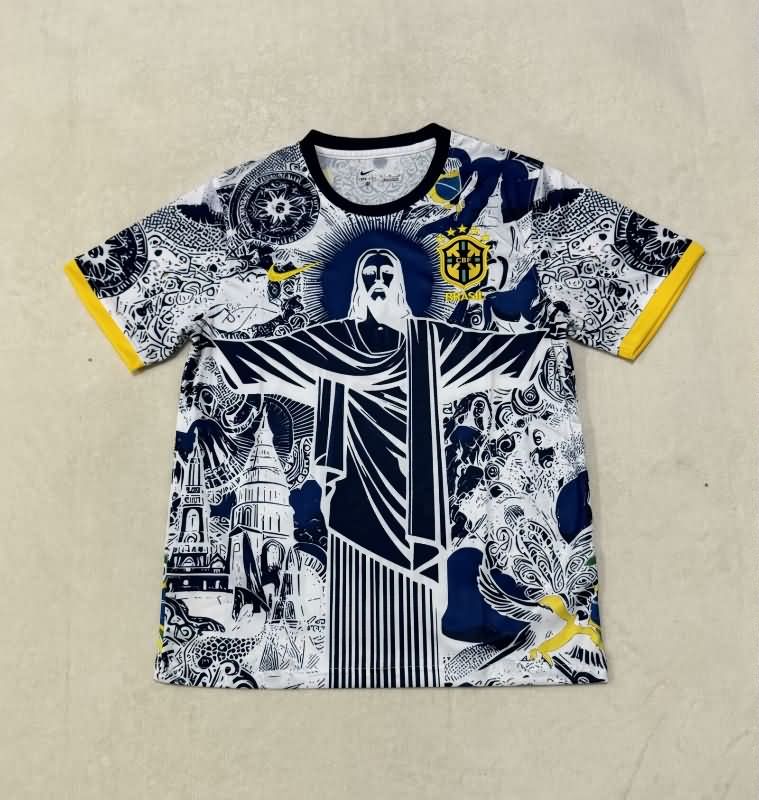 Thailand Quality(AAA) 2025 Brazil Special Soccer Jersey 13