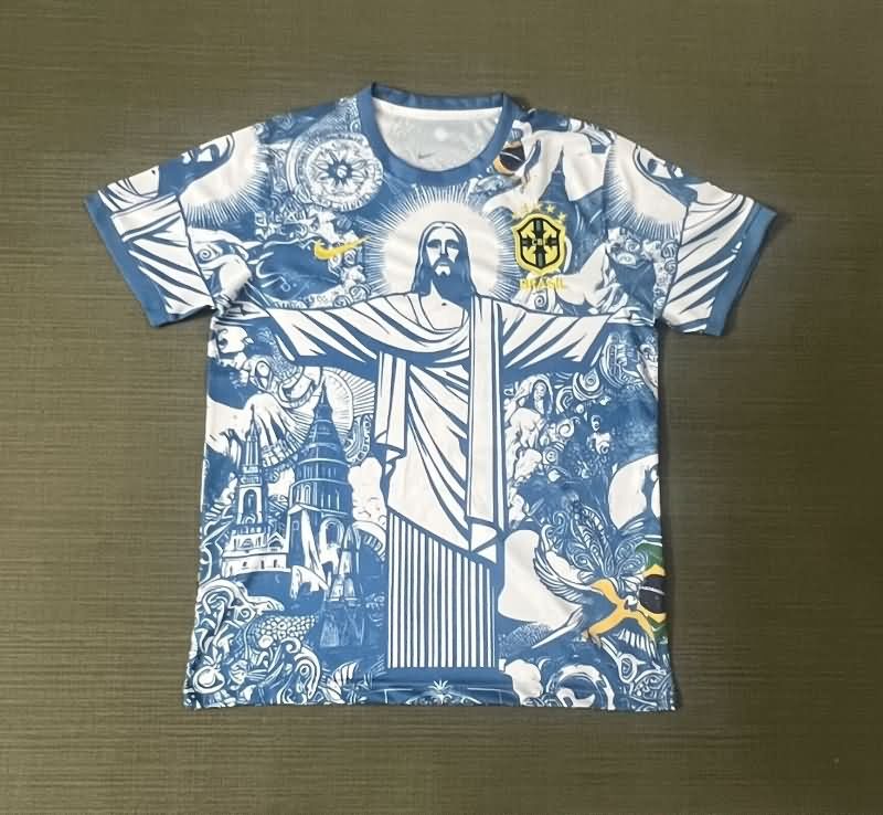 Thailand Quality(AAA) 2025 Brazil Special Soccer Jersey 14