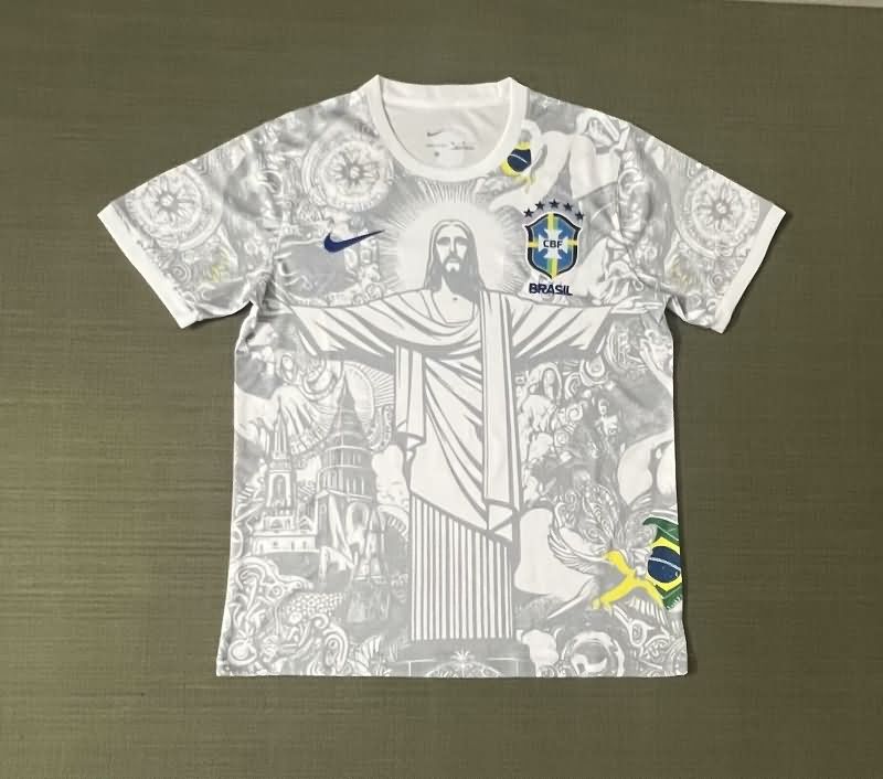 Thailand Quality(AAA) 2025 Brazil Special Soccer Jersey 15